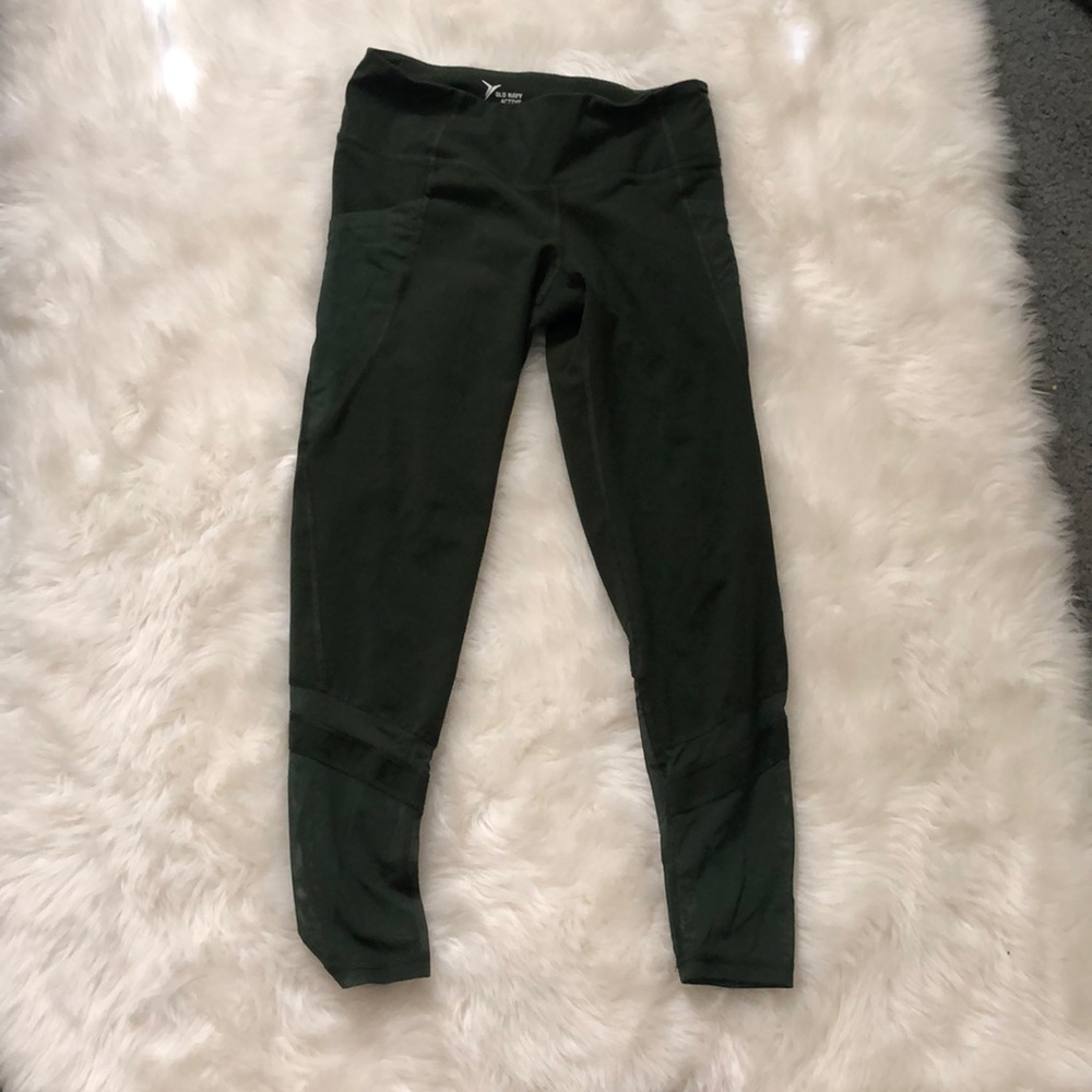 Forest green old navy mesh leggings